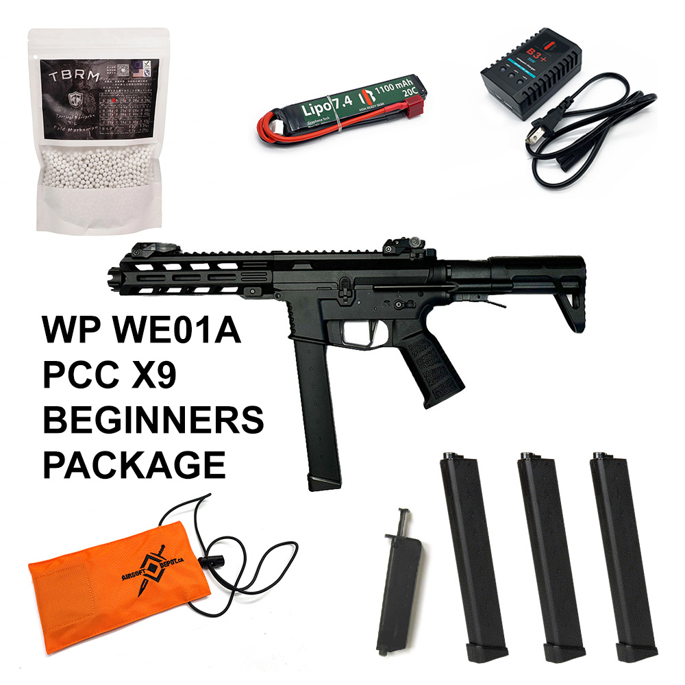 Beginners Bundle JULIETT - Well Pro WE01A PCC X9 SMG AEG - 30 rps ETU